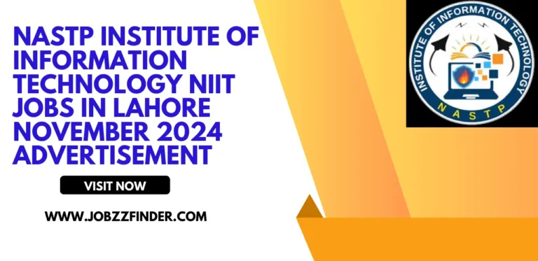 NASTP Institute of Information Technology NIIT Jobs in Lahore November 2024 Advertisement