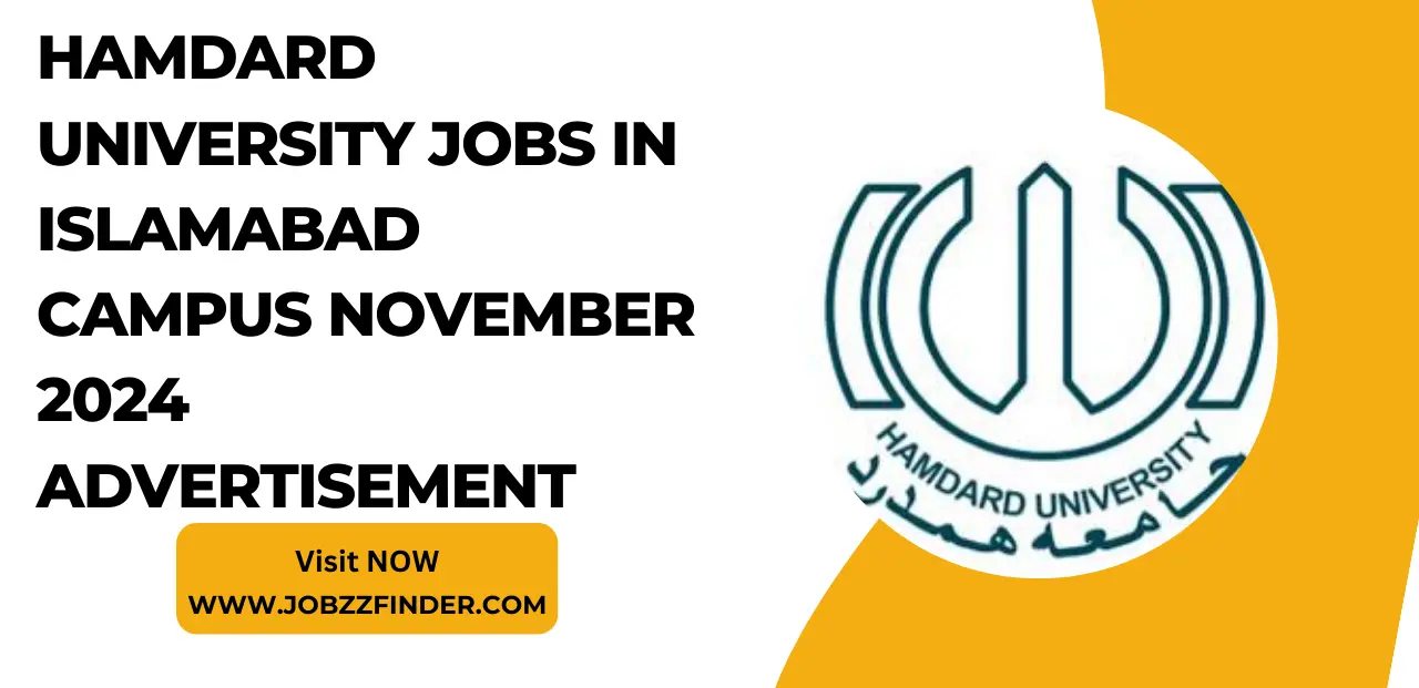 Hamdard University Jobs in Islamabad Campus November 2024 Advertisement