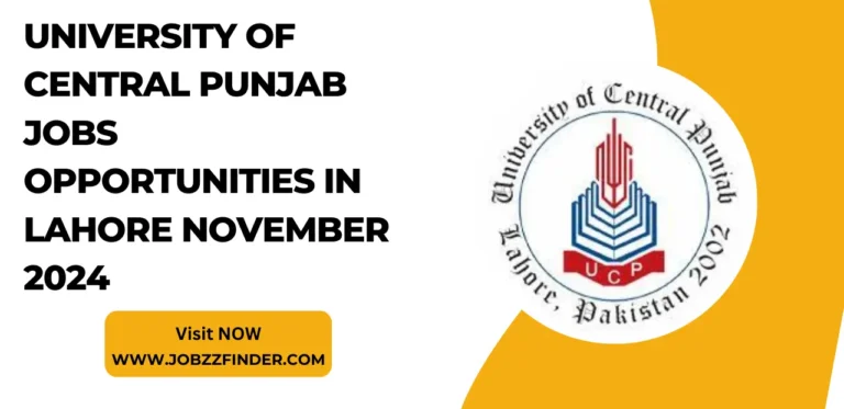 University of Central Punjab Jobs Opportunities in Lahore November 2024 Advertisement