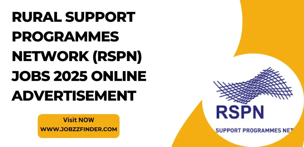 Rural Support Programmes Network (RSPN) Jobs 2025 Online Advertisement